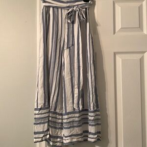 Lost + Wander Marina Pants, blue & white, cropped wide leg, NWT